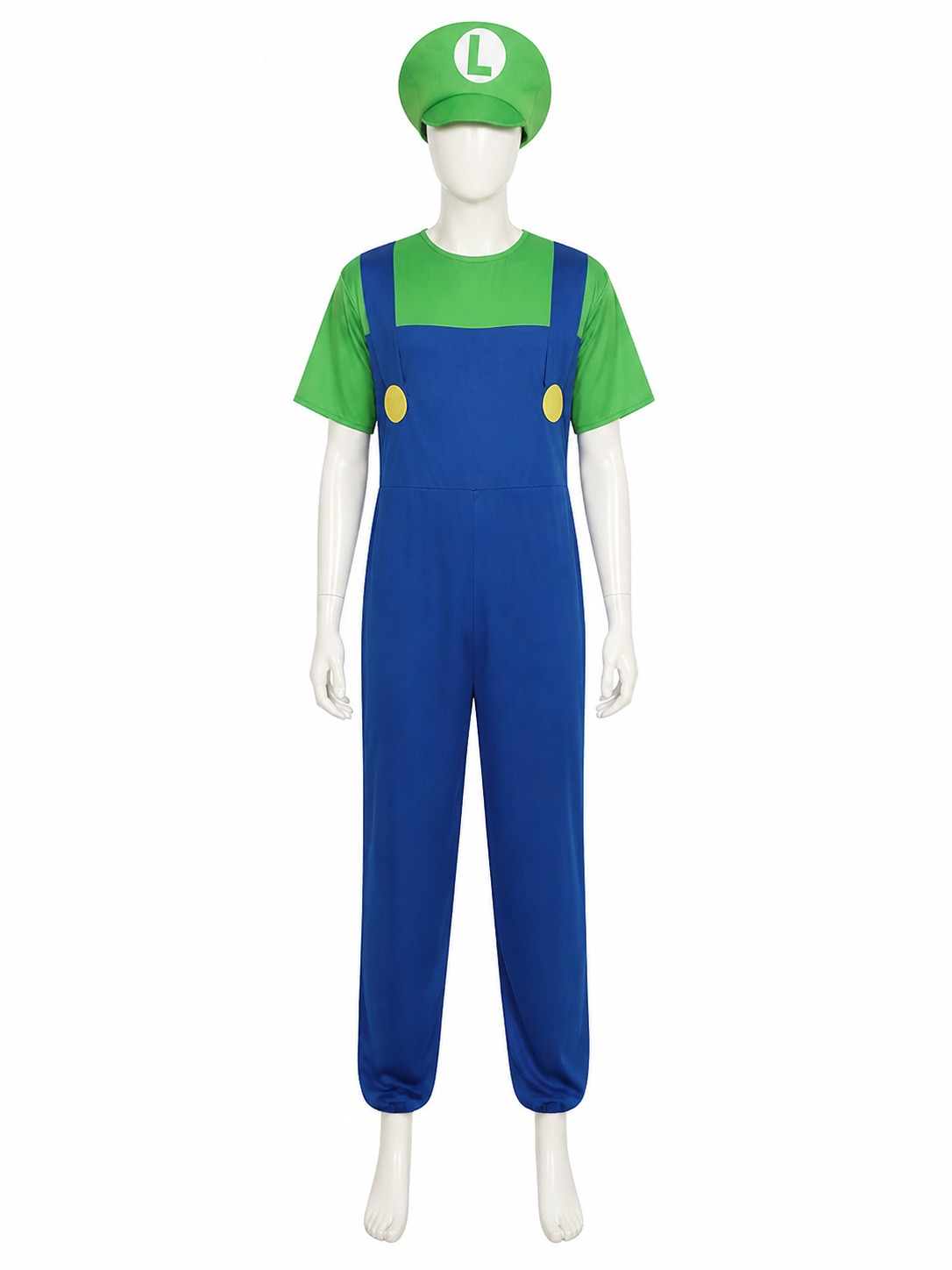 Luigi Carnival Costume, Cosplay Jumpsuit Costumes detail