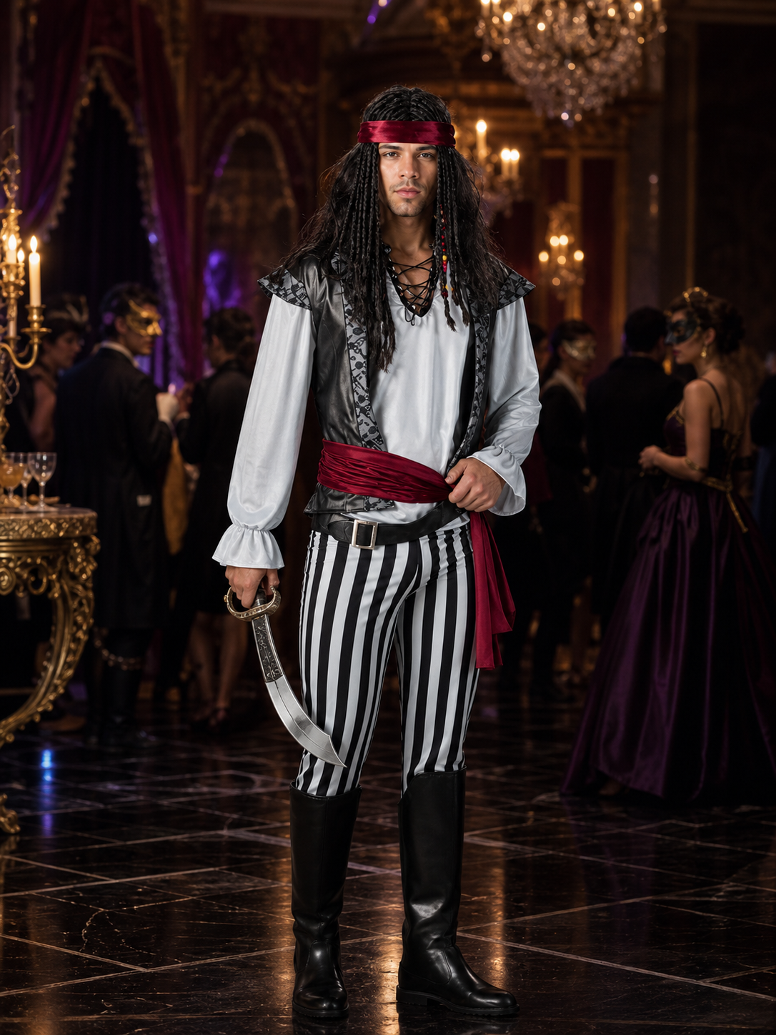Pirate Costume for Halloween and Cosplay Costumes detail