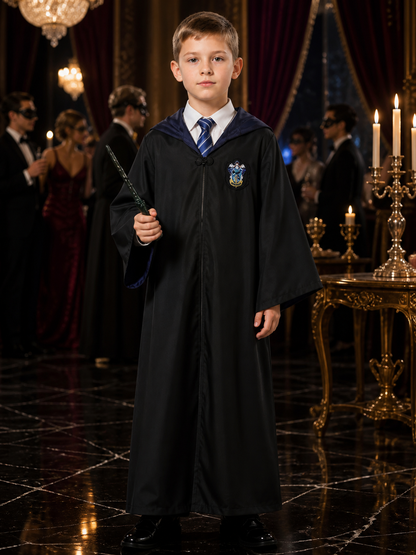 Harry Potter Ravenclaw Hooded Robe for Cosplay Costumes detail
