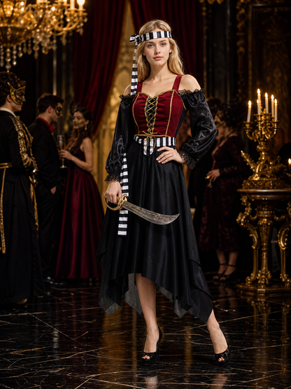 Women's Pirate Carnival Costume for Halloween Cosplay Costumes detail