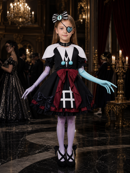 Stella Gothic Cosplay Costume with Eye Patch Costumes detail