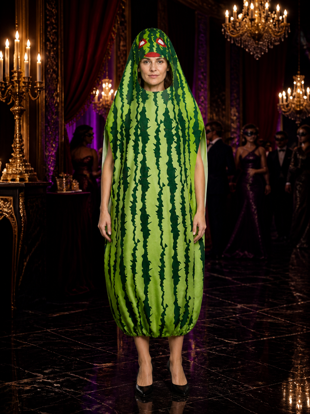 Inflatable Watermelon Costume for Stage Performances, Parties, and Halloween Costumes detail