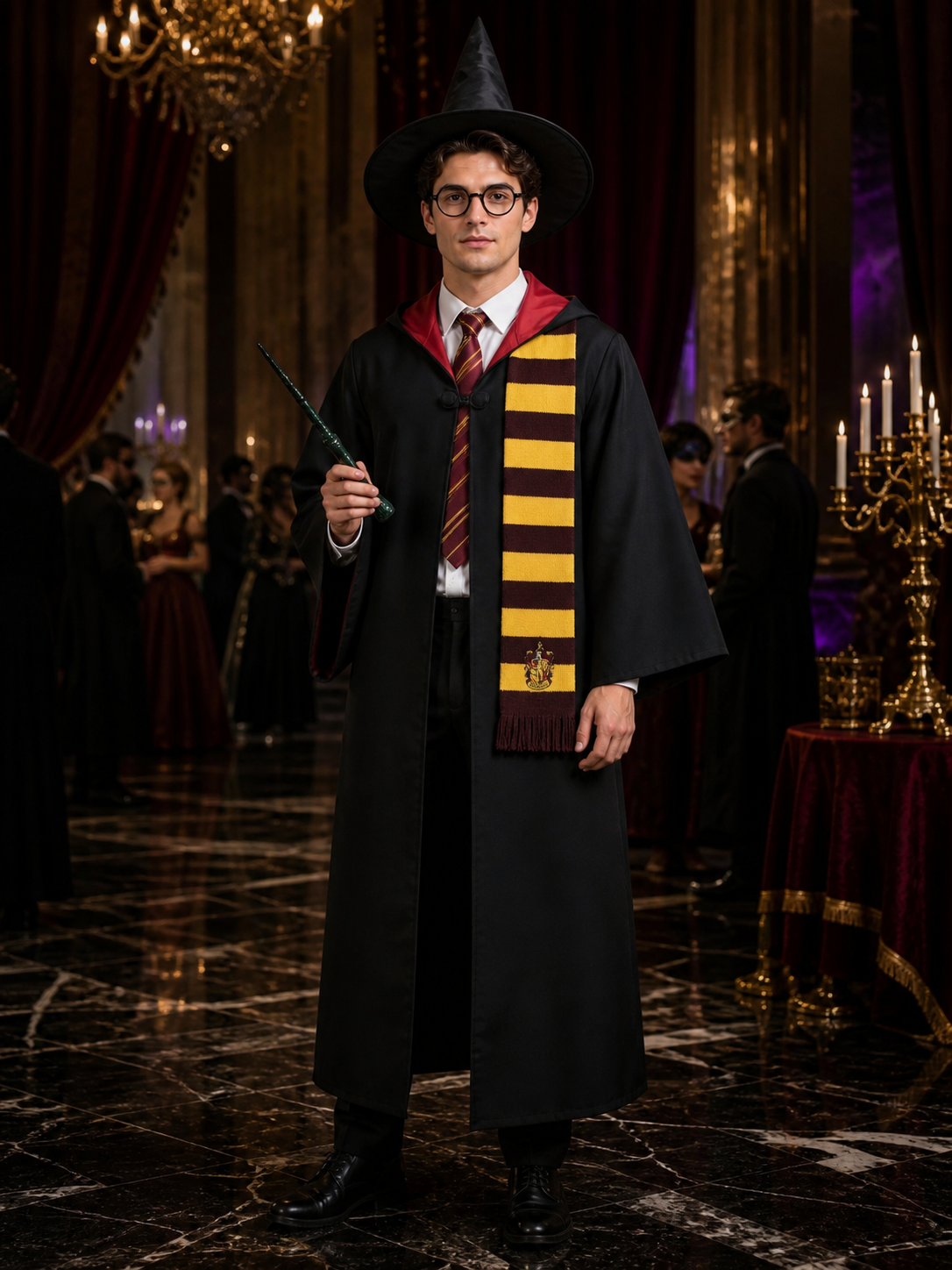 Magic School-Style Wizard Costume for Role-Playing Games Costumes detail
