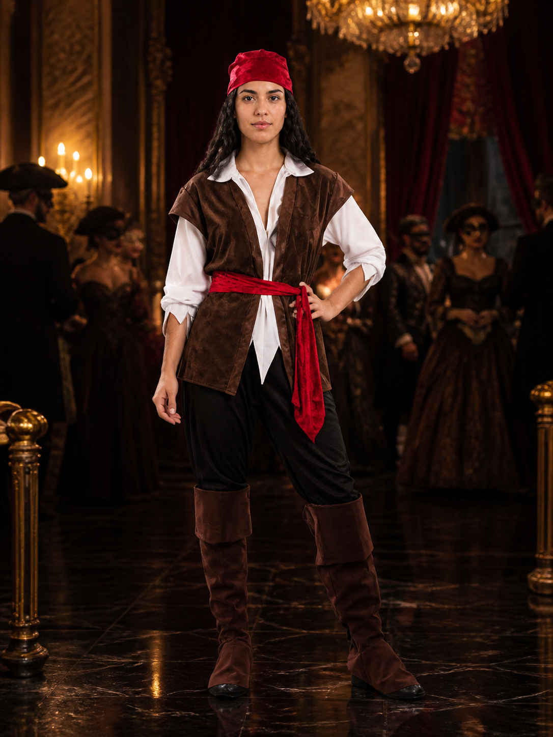 Captain Jack Pirate Costume for Cosplay and Halloween