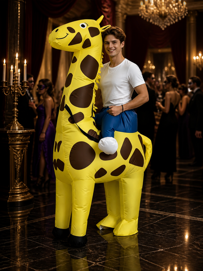 Inflatable Giraffe Costume, Funny Halloween Christmas Stage Performance Outfit Costumes detail