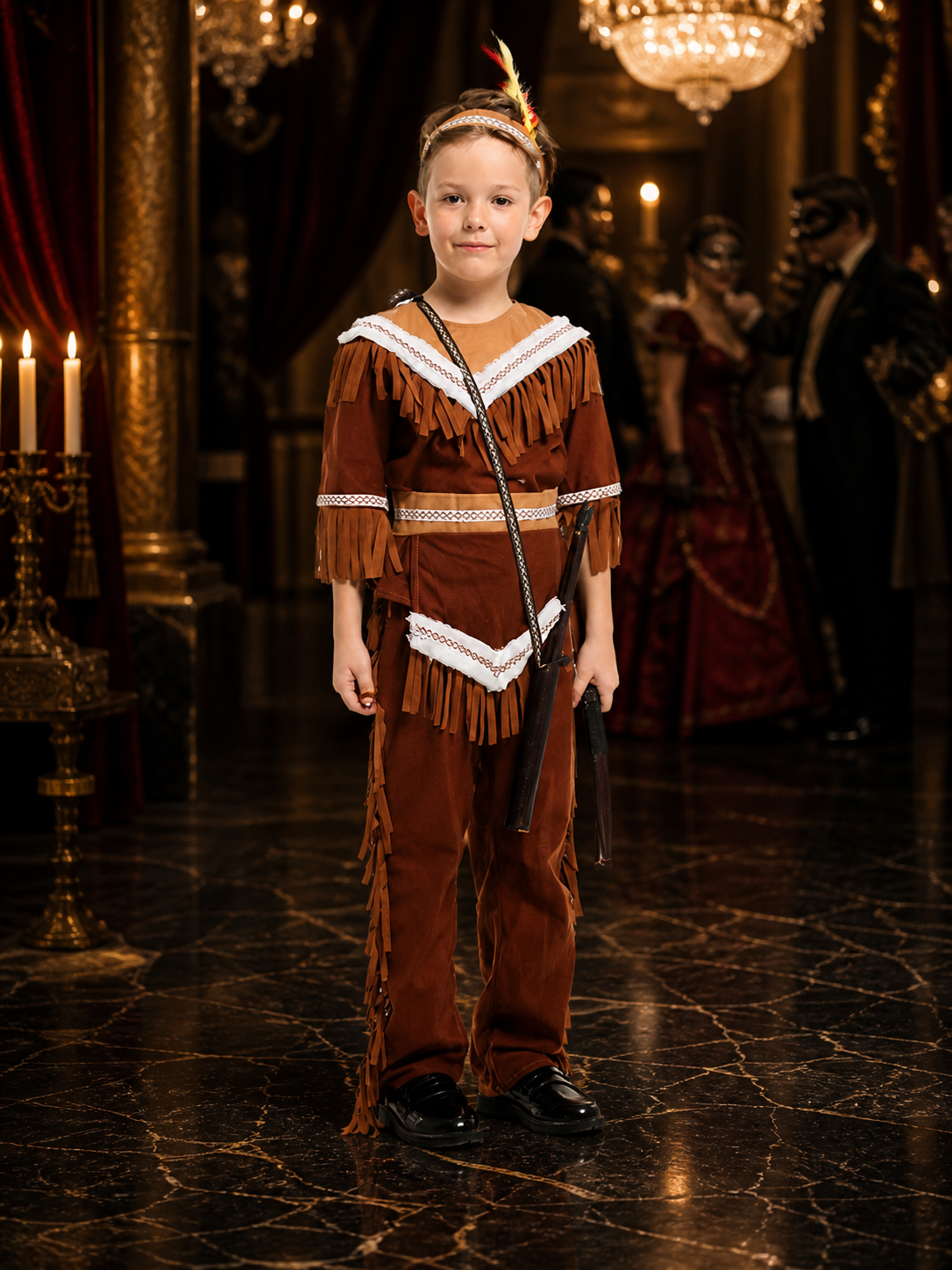 Indian Chief Halloween Costume B-0223 Costumes detail