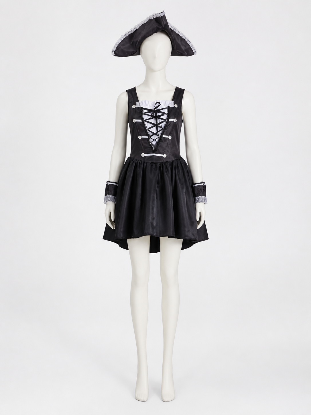 Halloween Pirate Costume with Corset Dress and Hat Costume Dresses detail