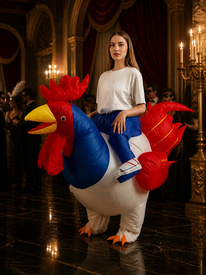 Adult Rooster Inflatable Costume for Halloween Party Costumes detail