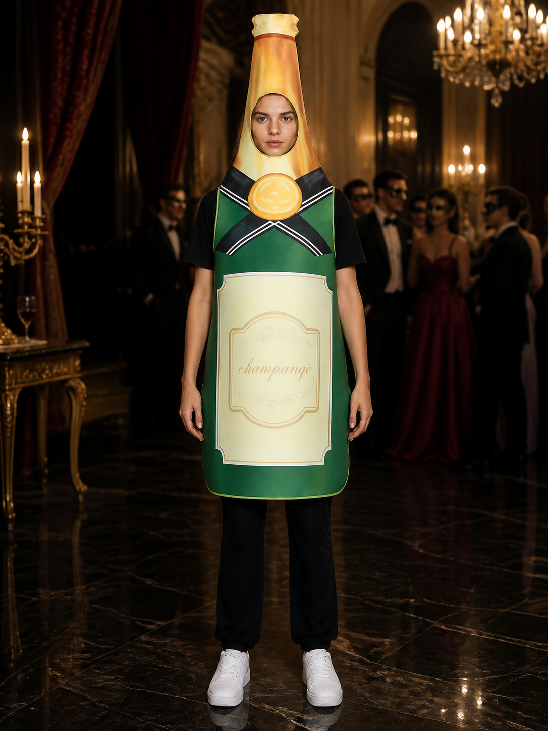 Champagne Bottle Costume, Carnival Costume for Halloween Costumes detail