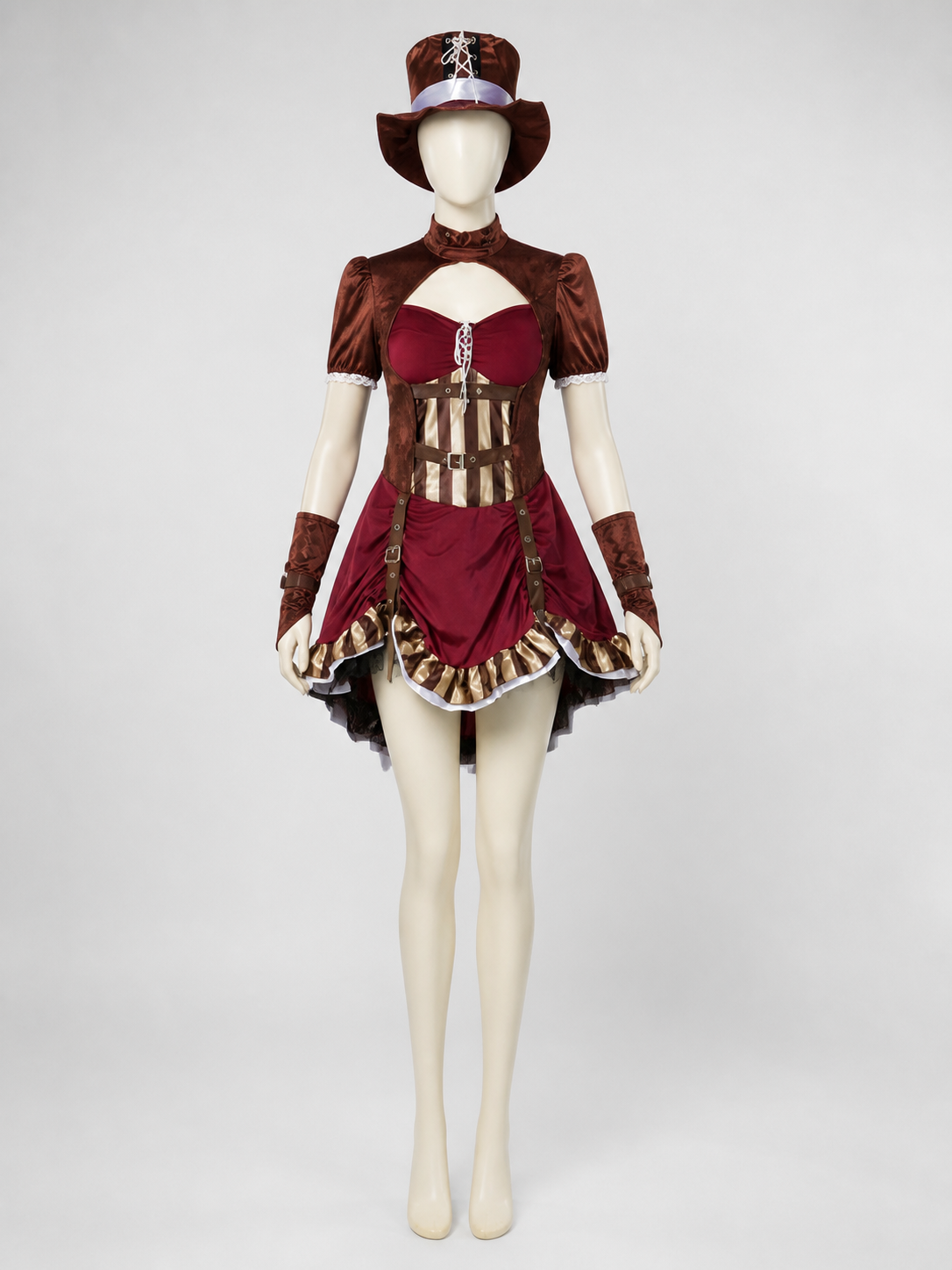 Pirate Costume with Corset and Hat for Halloween Cosplay Costume Headwear detail