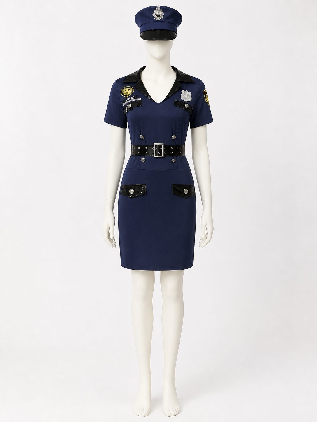 Women’s Police Officer Costume, Carnival Cosplay Outfit product detail