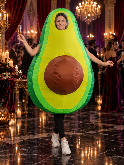 Inflatable Avocado Costume Green with Fan