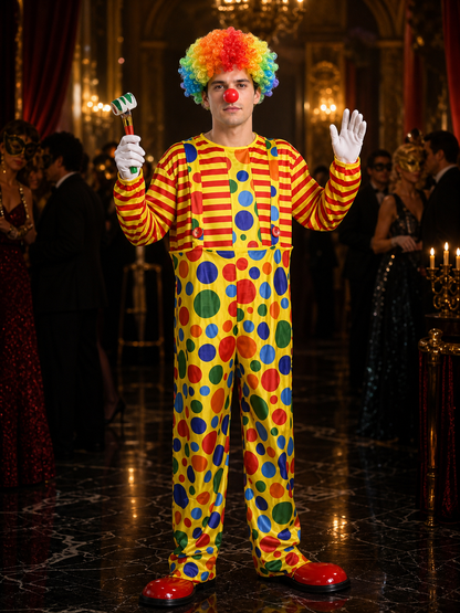 Clown Costume with Hoops and Accessories