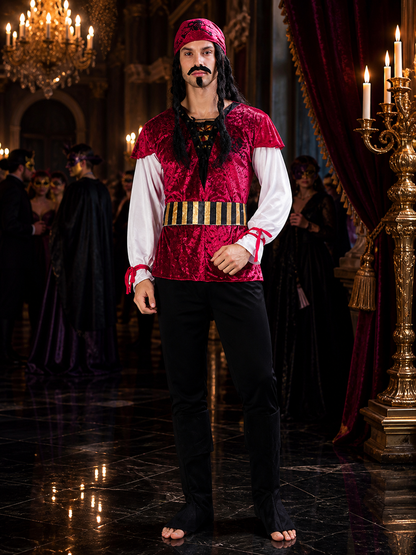Pirate Costume with Bandana for Halloween Costumes detail