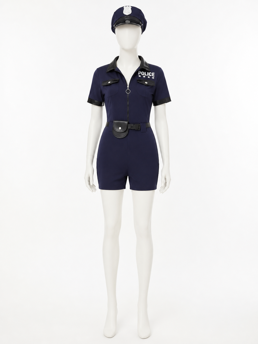 Women's Police Officer Costume for Carnival Cosplay Costumes detail