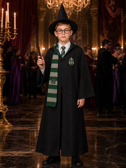 Harry Potter Slytherin Robe with Cosplay Accessories Costume Accessories detail