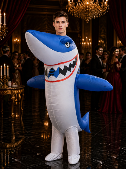 Inflatable Shark Costume for Halloween Christmas Funny Performance Outfit Costumes detail
