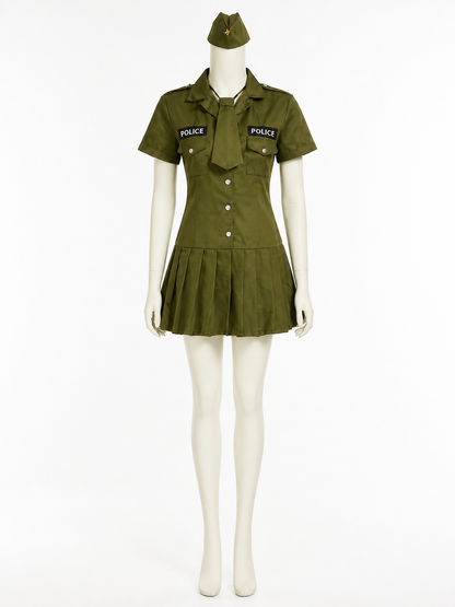 Women’s Police Officer Costume, Carnival Dress Style product detail