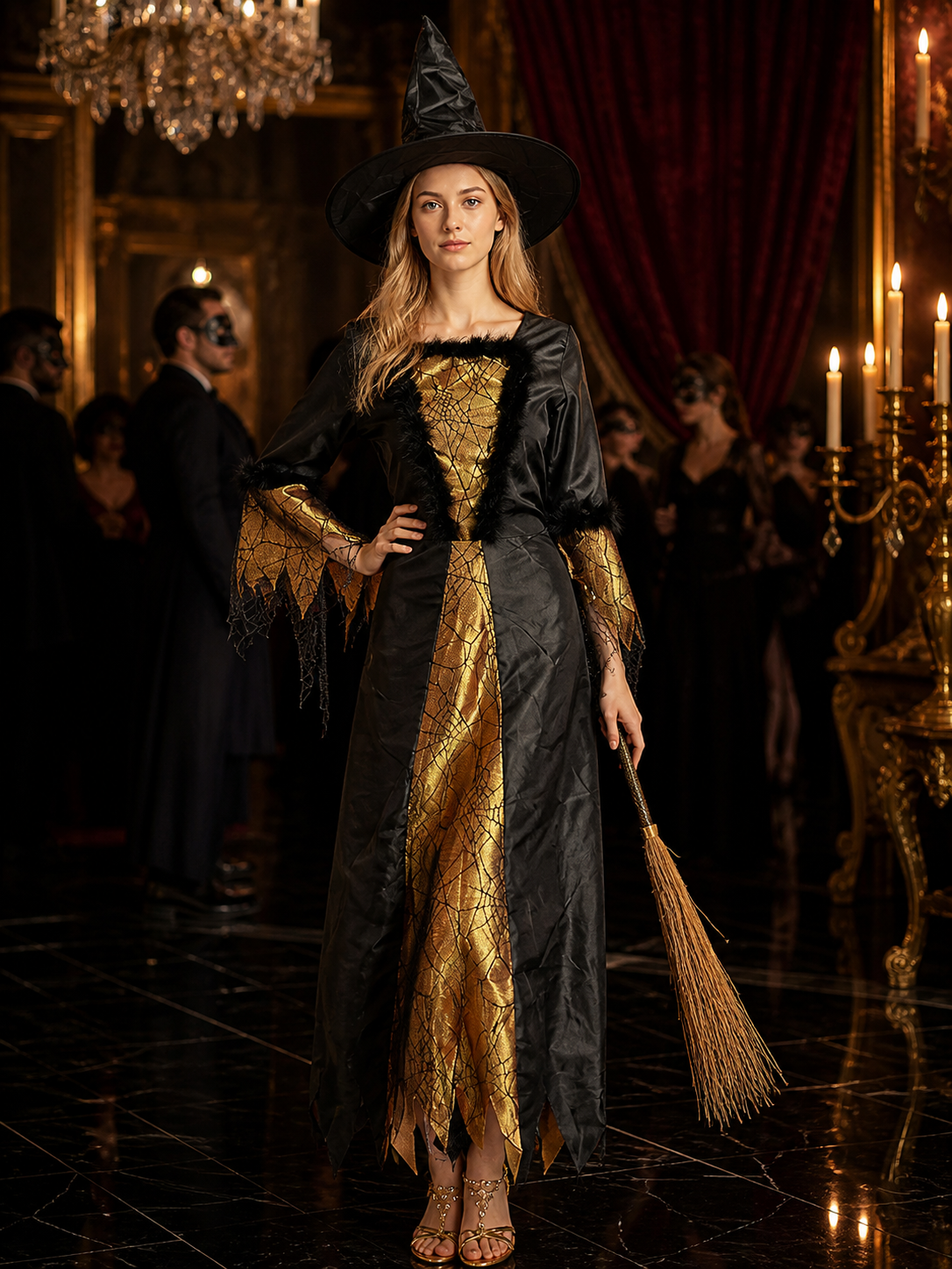 Women's Witch Costume w-y913 for Halloween Costumes detail