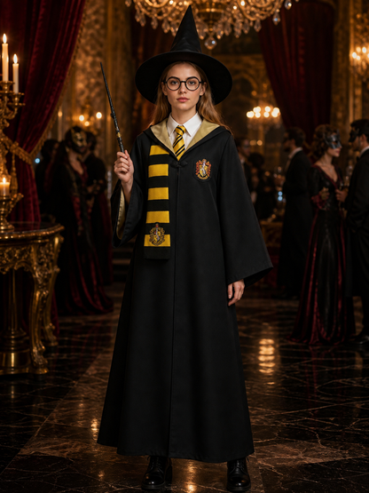 Harry Potter Costume Cloak with Hood for Cosplay and Halloween Costume Capes detail