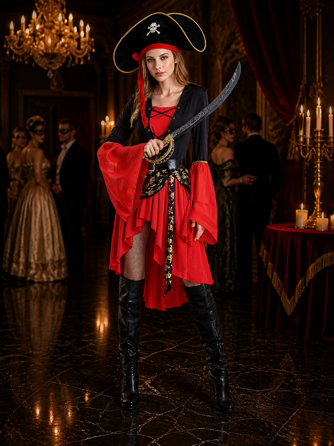 Pirate Carnival Costume for Halloween Cosplay
