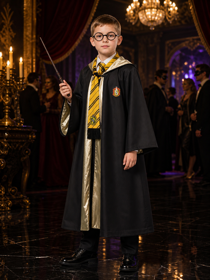 Harry Potter Hufflepuff Robe 5-Piece Cosplay Costume