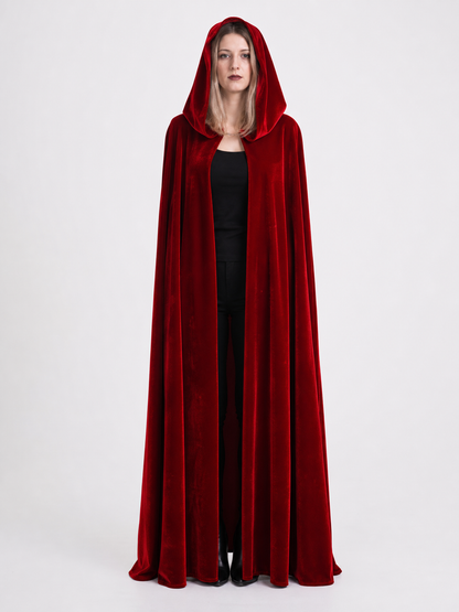 Red Hooded Carnival Cloak for Cosplay