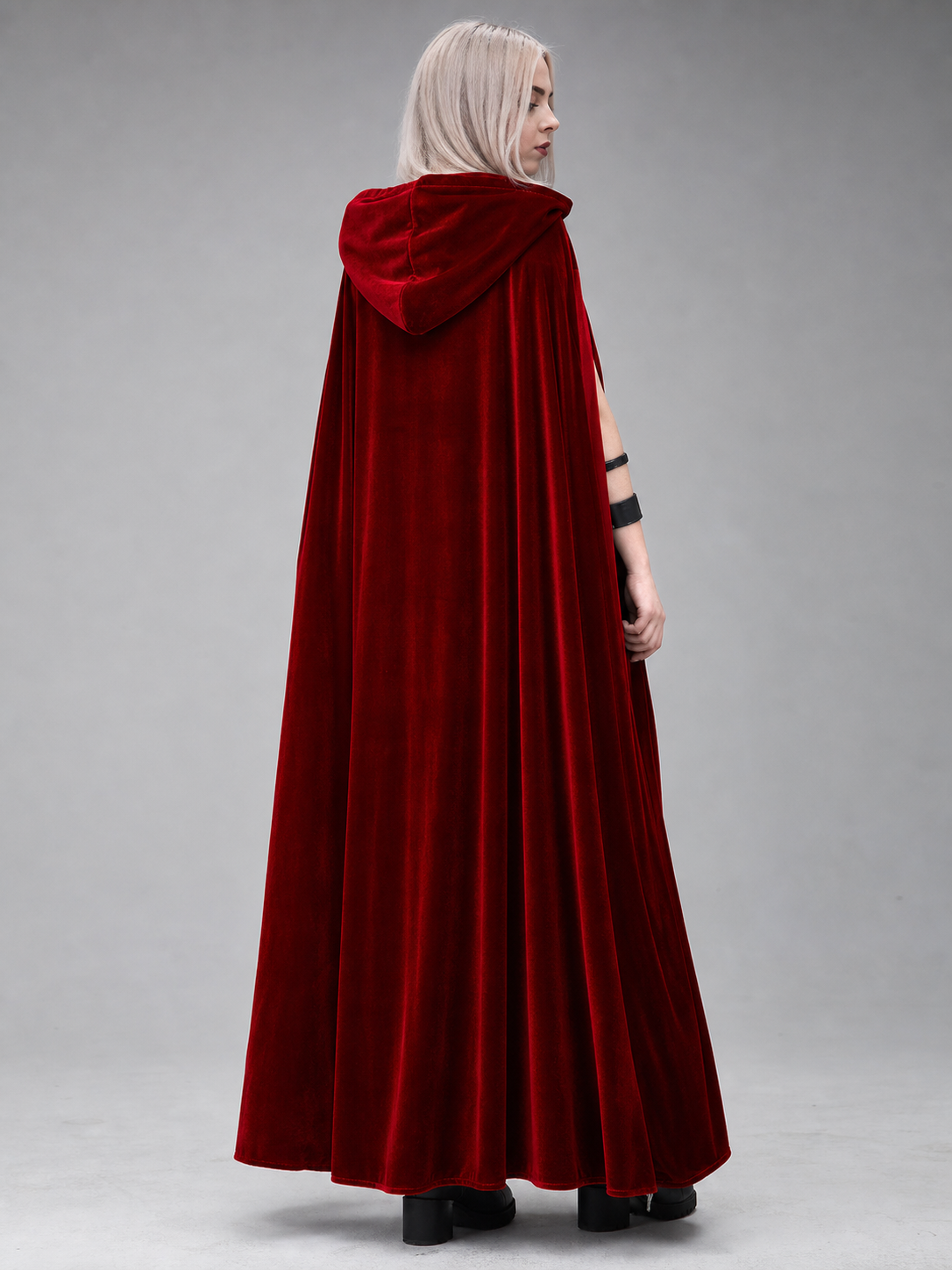 Red Hooded Carnival Cloak for Cosplay