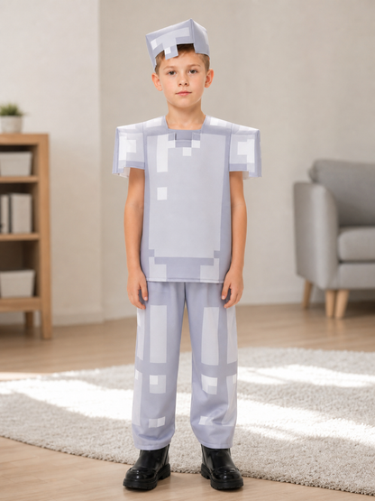 Minecraft Character Costume: Pixel Armor for Cosplay