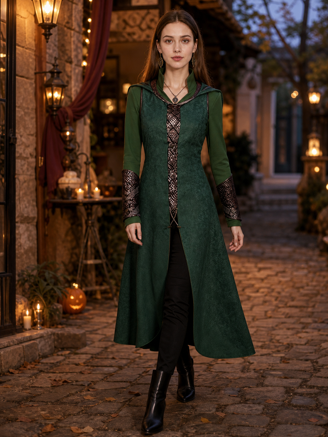 Tariel Cosplay Coat with Hood and Decoration