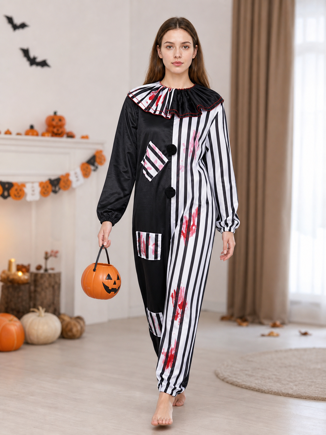Evil Clown Costume for Halloween and Stage