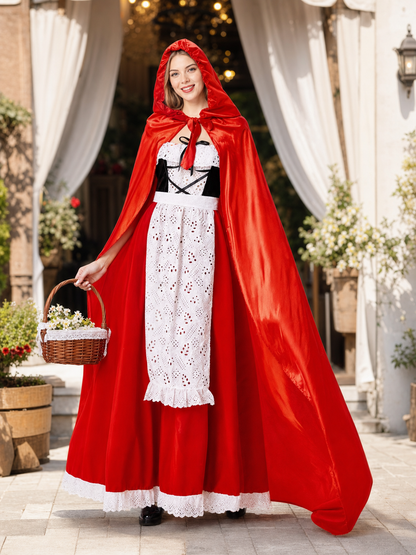 Little Red Riding Hood Hooded Costume for Halloween