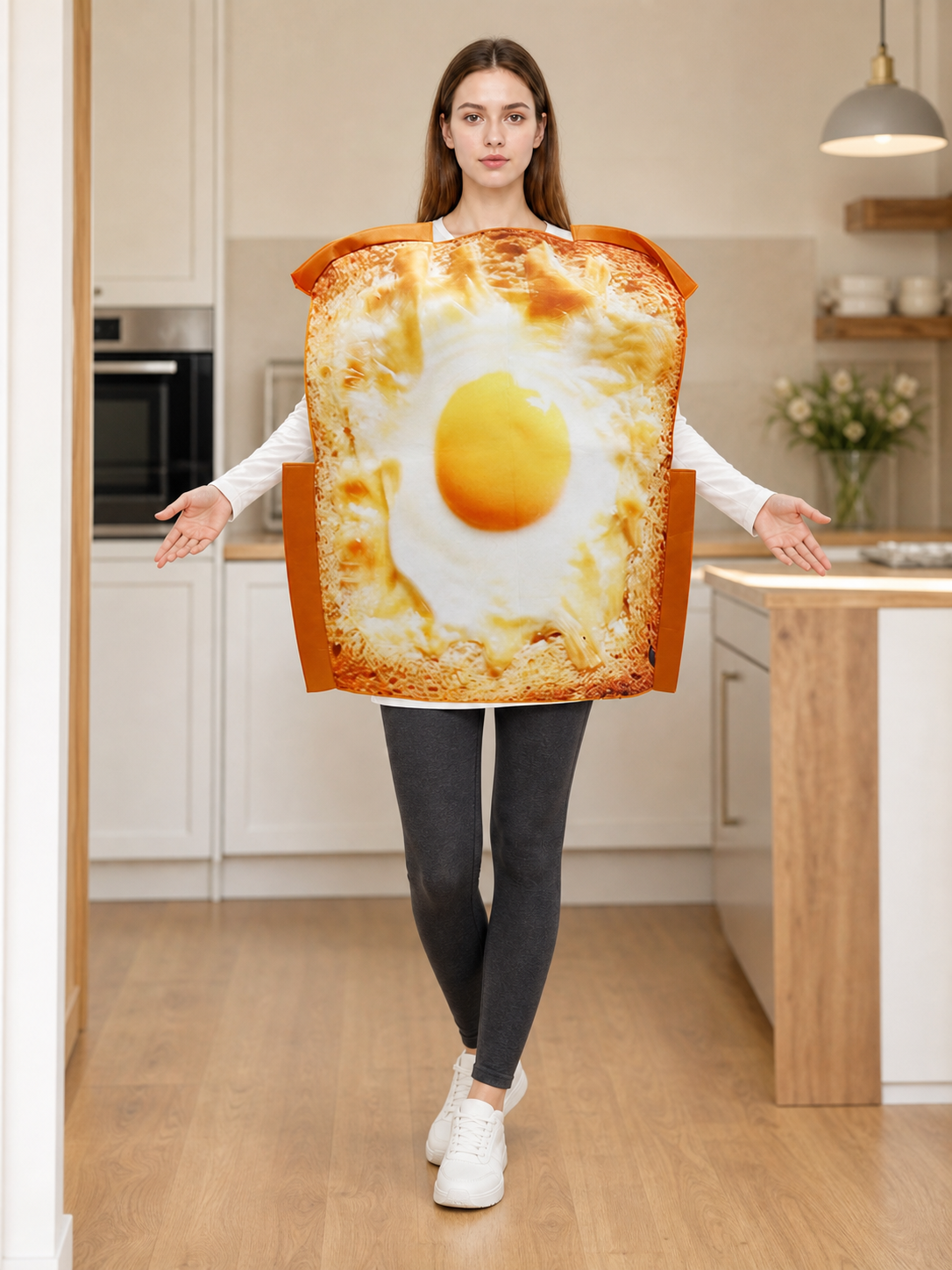 Toast and Fried Egg Costume for Halloween and Parties