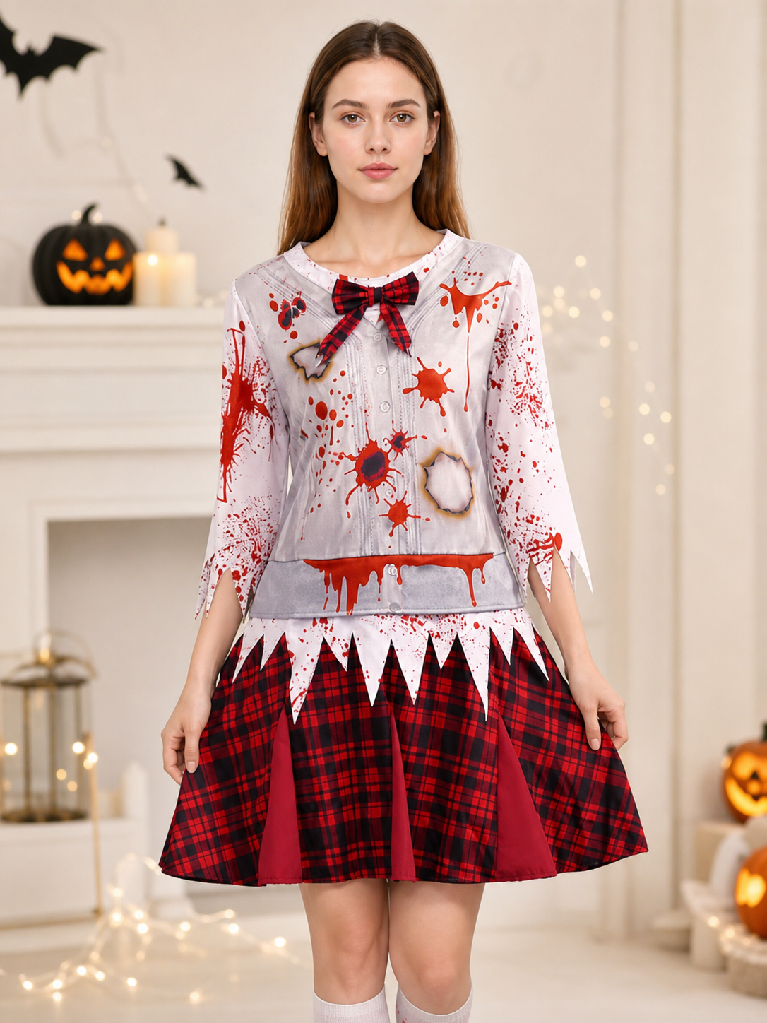 Halloween Blood-Splatter Costume Dress