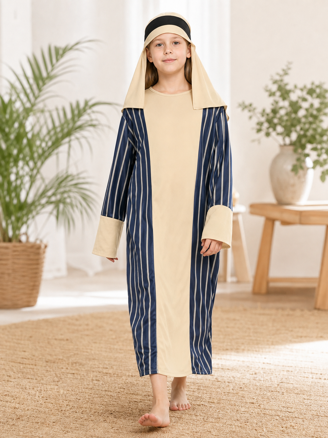 Shepherd Costume for Parties with Robe and Accessories