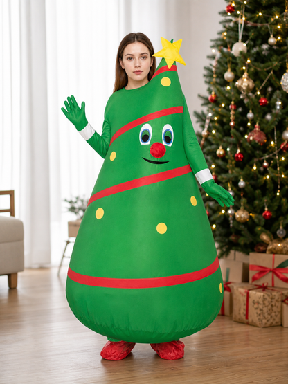 Christmas Tree Ornament with a Smile and a Star