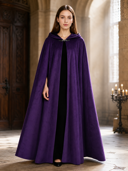 Purple Carnival Cloak with Hood