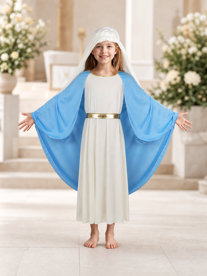 Biblical Costume with Veil and Belt