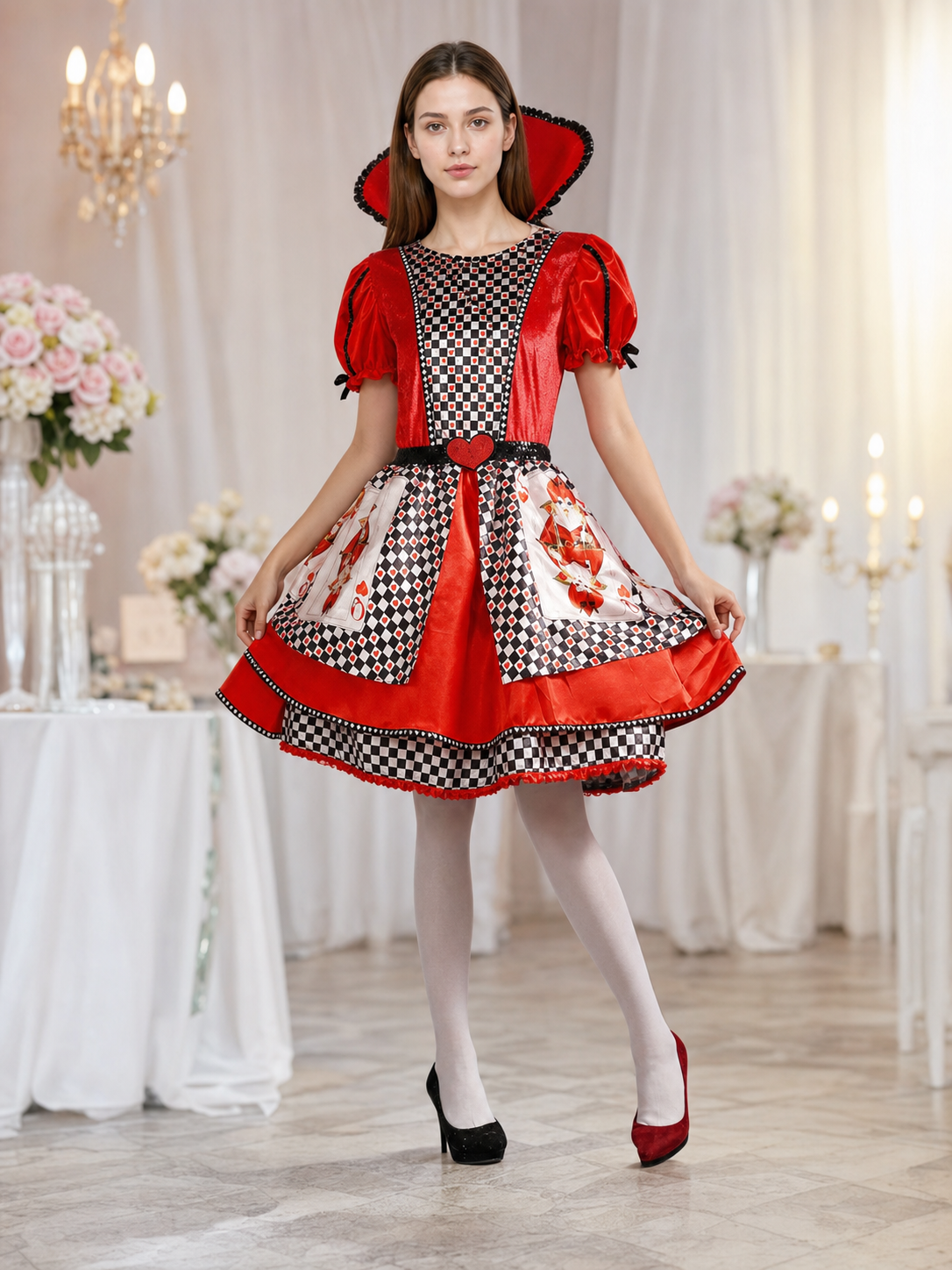 Theatrical Dress in a Card Suit Style