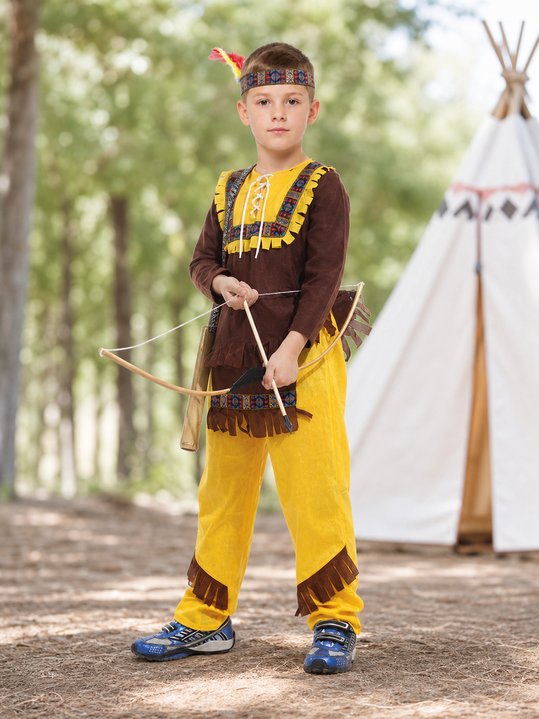 Archer Costume with Bow and Quiver