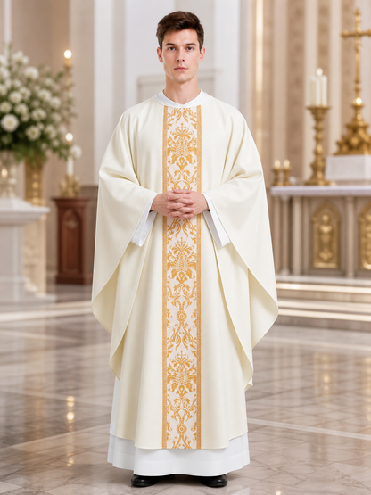 Cosplay Costume: Robe with Gold Pattern