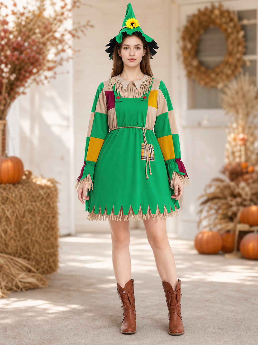 Halloween Costume: Dress with Apron and Hat