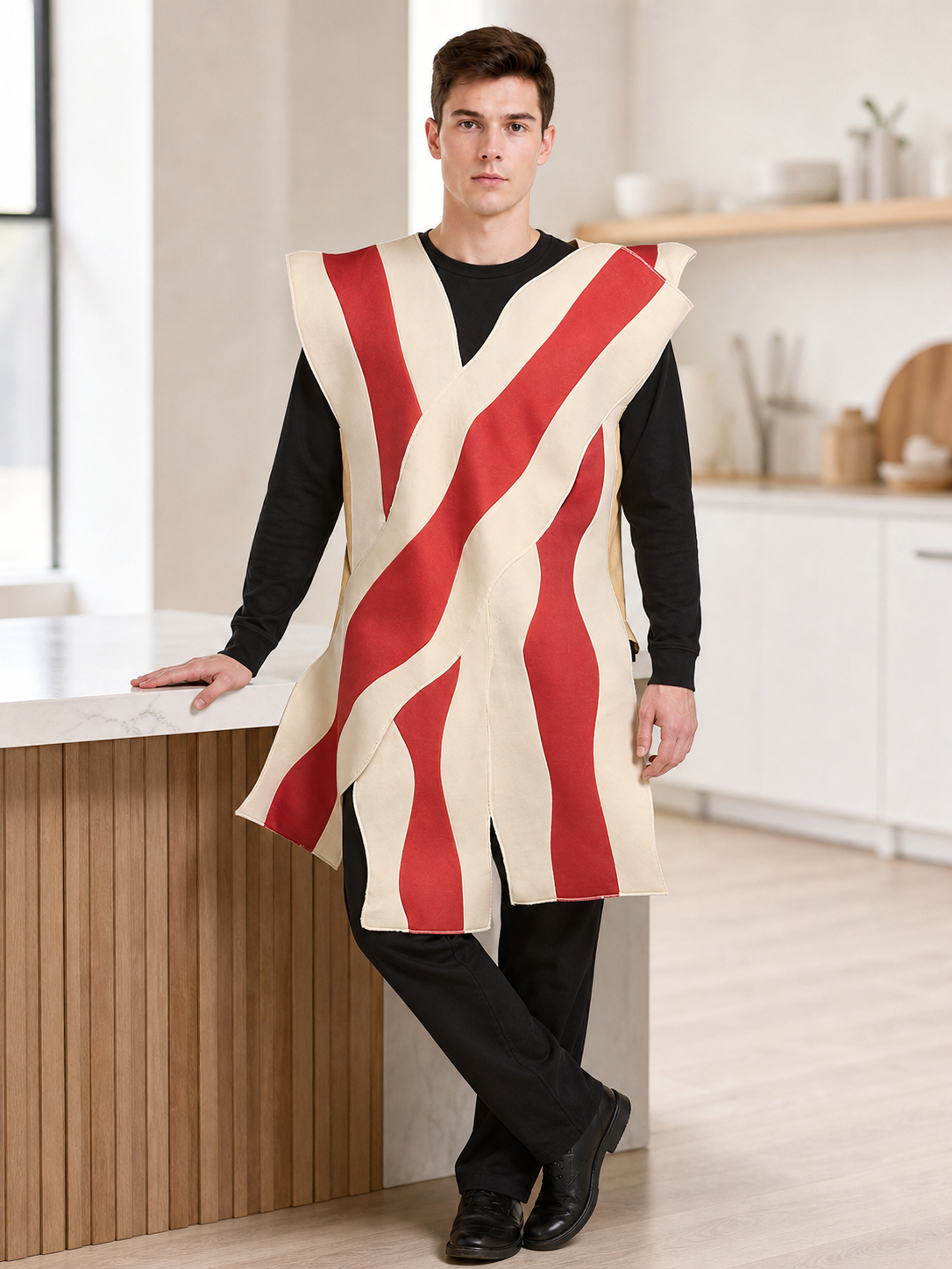 Carnival Tunic Costume with Red Stripes
