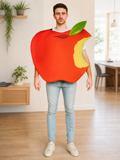 Apple-shaped costume for Halloween, cosplay, and stage performances