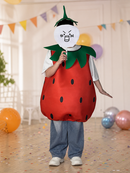Adult Strawberry Costume with Mask