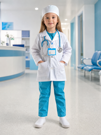 Kids Doctor Costume for Pretend Play, Set