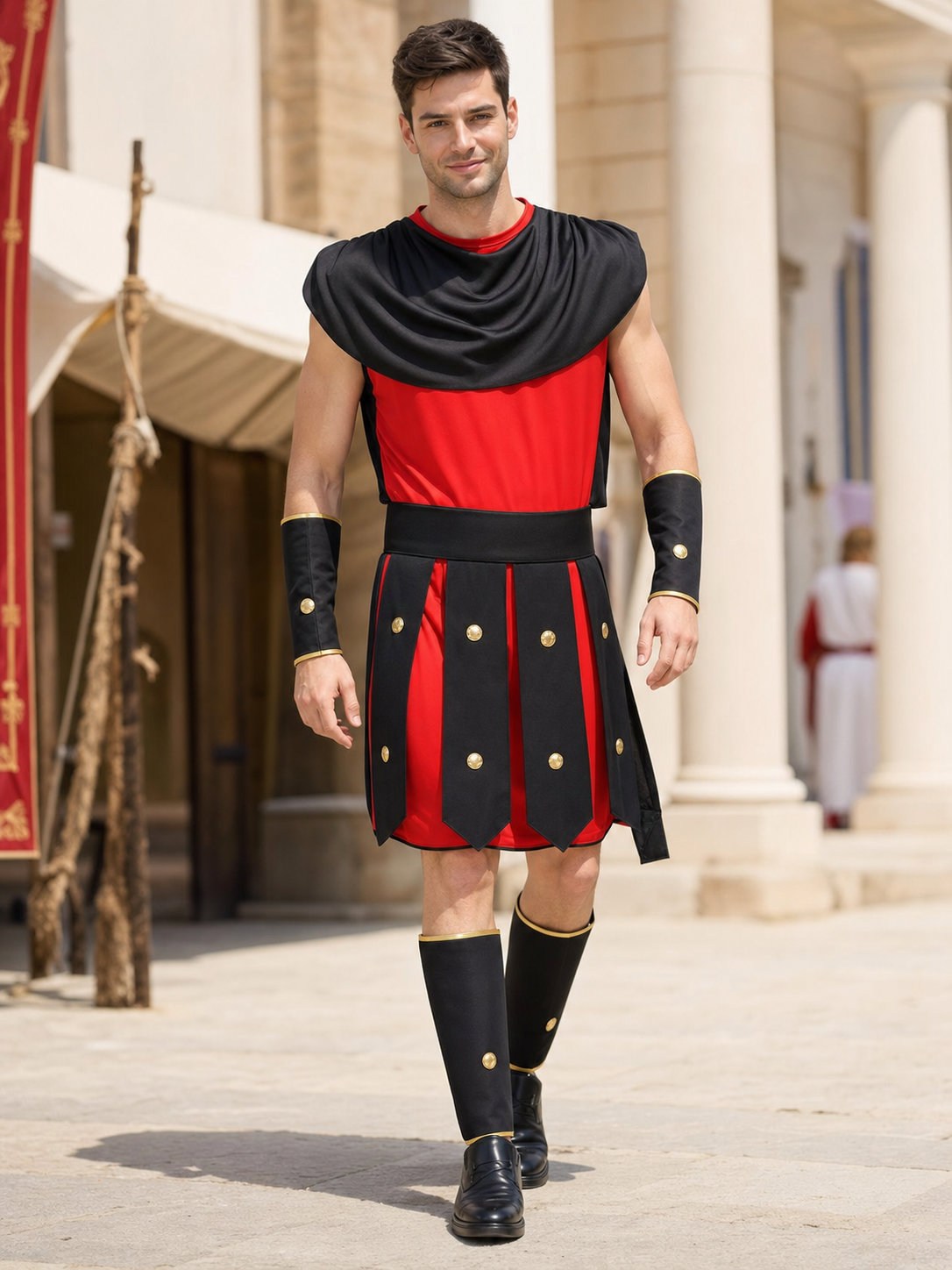 Warrior Costume with Tunic and Armor