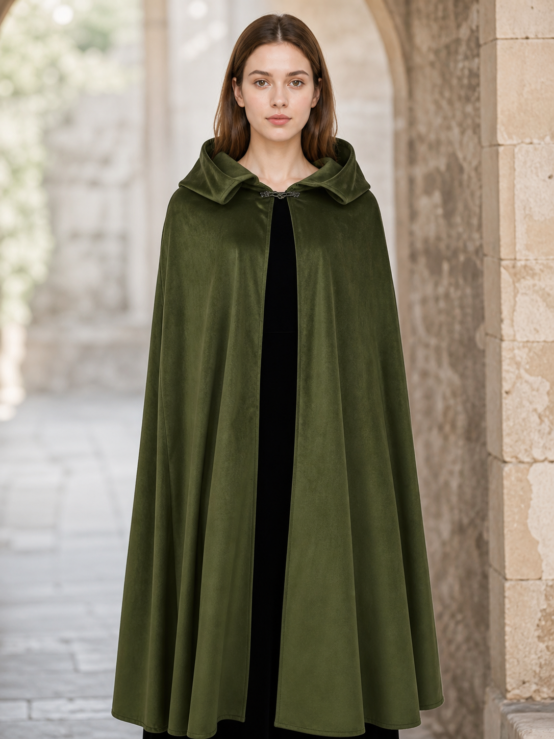 Green Hooded Carnival Cloak, Theatrical