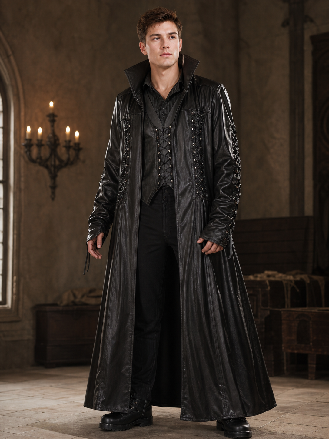 Vampire costume cloak for cosplay and masquerade