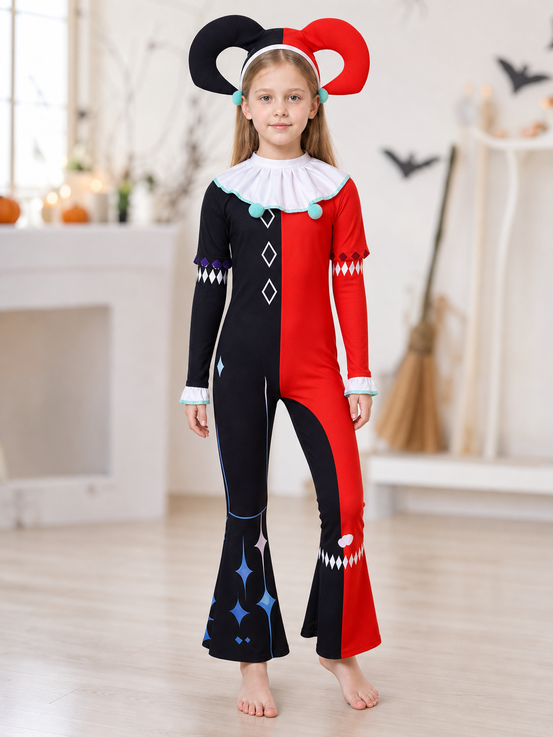Stage Clown Costume for Halloween and Cosplay
